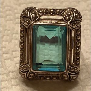 925 Sterling Silver Cocktail Ring Sz 7